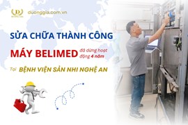 Cứu Sống Thành Công Máy Belimed Dừng Hoạt Động 4 Năm Tại Bệnh Viện Sản Nhi Nghệ An