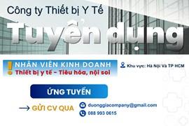 Tuyển Dụng Nhân Viên Kinh Doanh Lĩnh Vực Tiêu Hóa - Nội Soi