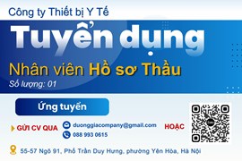 Công Ty Dương Gia Tuyển Dụng Nhân Viên Hồ Sơ Thầu (Lĩnh Vực Thiết Bị Y Tế)