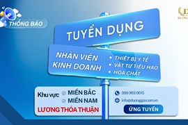 Tuyển dụng vị trí nhân viên kinh doanh thiết bị y tế/ vật tư tiêu hao/ hóa chất