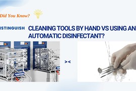 Distinguishing Between Cleaning Instruments Manually and Using an Automatic Sanitizer